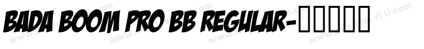 Bada Boom Pro BB Regular字体转换